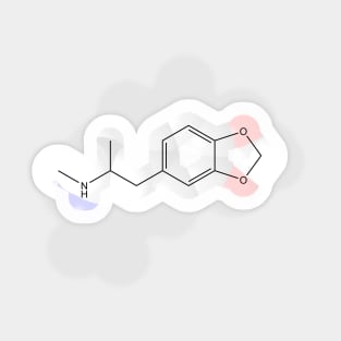 Ecstasy Molecule Chemistry Sticker